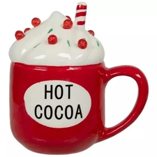 Light Up Hot Cocoa Christmas Mug 5"