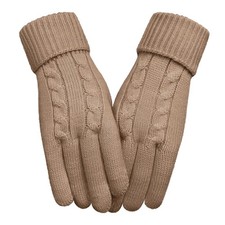 Winter Wool Gloves for Women Warm Touchscreen Fleece Elastic Soft Knit Gloves...