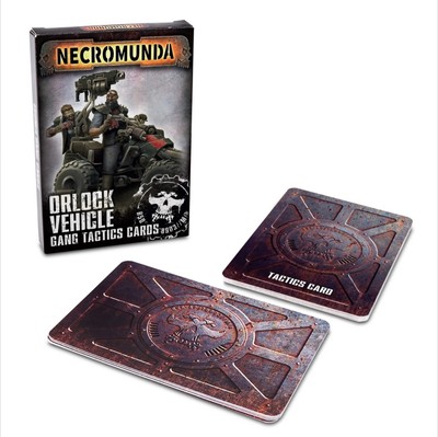 Games Workshop Necromunda Orlock Fahrzeug Gang Taktik Karten Neu in OVP versiegelt