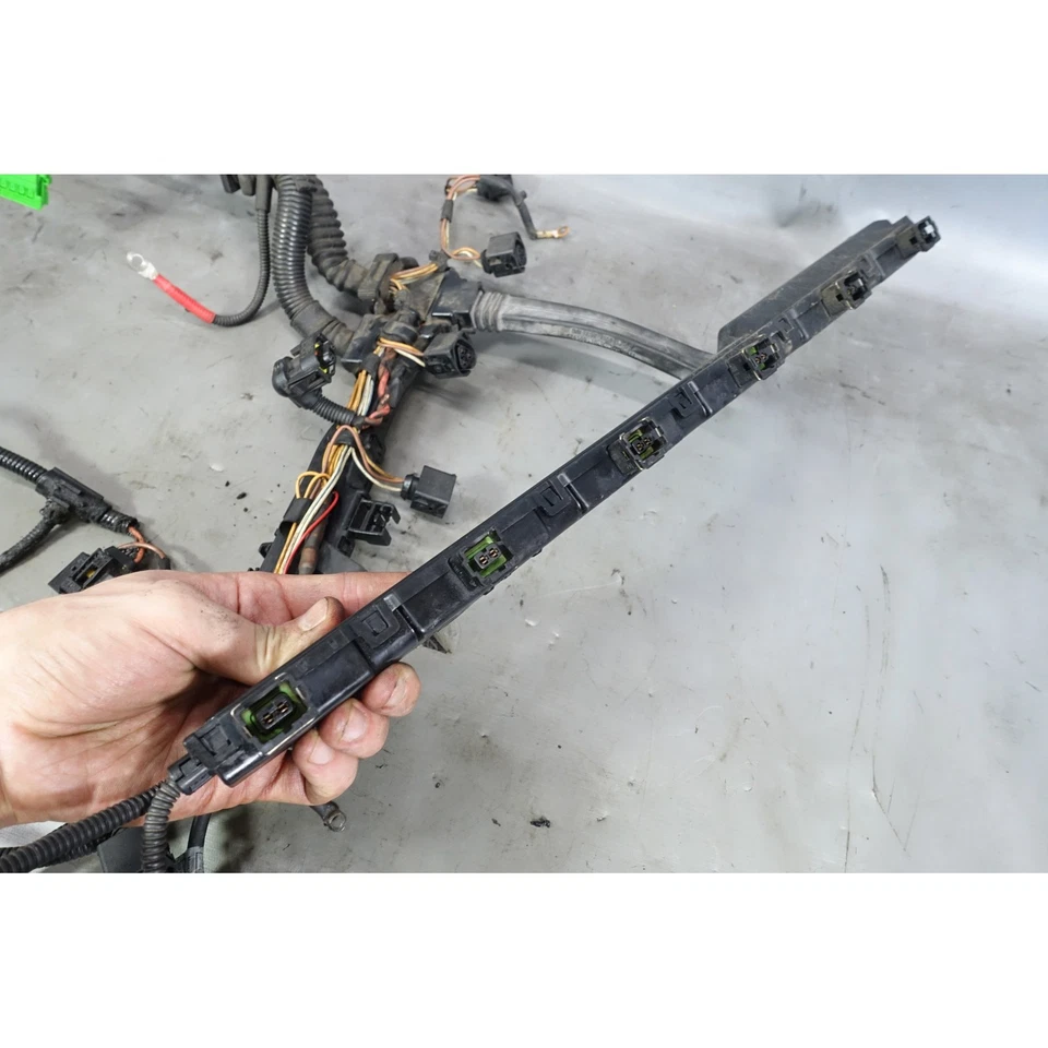 Arnés de cableado del motor bobina de encendido dañado 08-13 BMW E90 serie 3 N51 N52 OEM Foto 3 de 4
