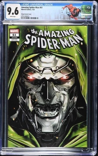 AMAZING SPIDER-MAN #61 - CGC 9.6!  JOHN GIANG VIRGIN DOOM COVER!
