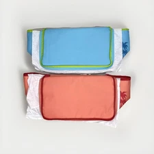 NWT Trader Joe’s Mini Insulated Bag Tote Lunch Make Up NEW Select Blue or Peach