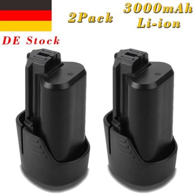 2x Akku Für Bosch 10,8V 12V Li-ion BAT413 BAT412 BAT411 GSR GSA GDR 10.8 V-Li