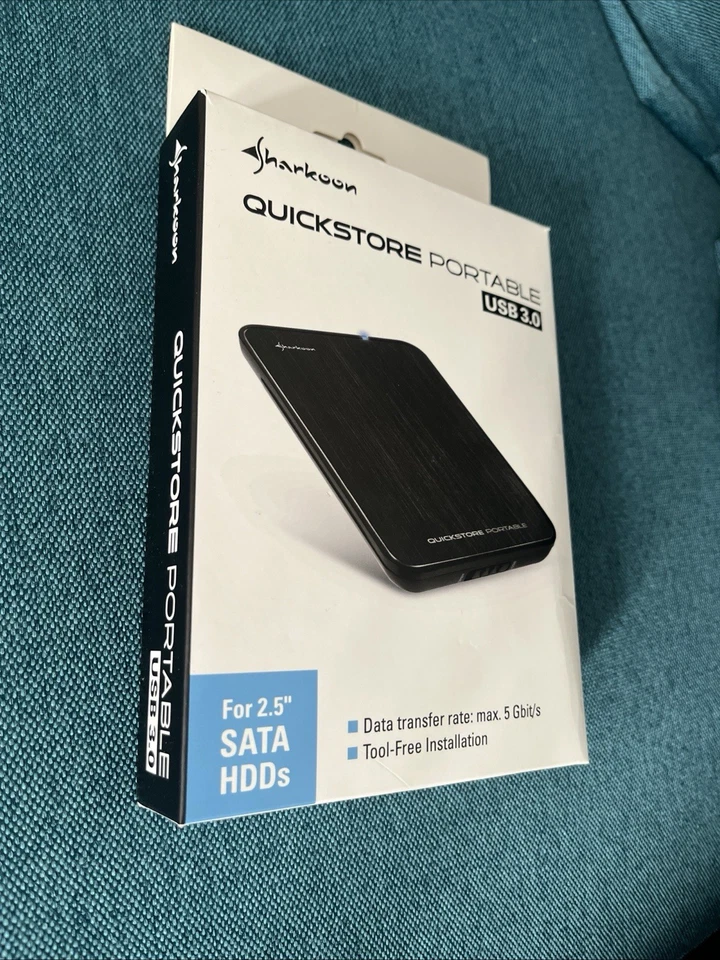 Tragbare Externe Mobile Festplatte 320 GB schwarz Made In Germany