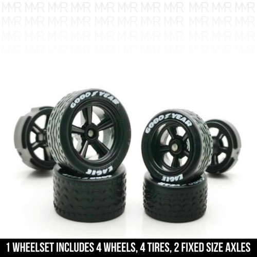 Maßstab 1:64 5 Speichen Muscle v6 XL STG Real Rider Räder Felgen Reifen Set für Hot - Bild 15 von 20