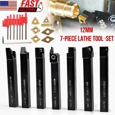 21PCS Lathe Set Turning Tooling Shank Indexable Holder Carbide Inserts Tool 12mm