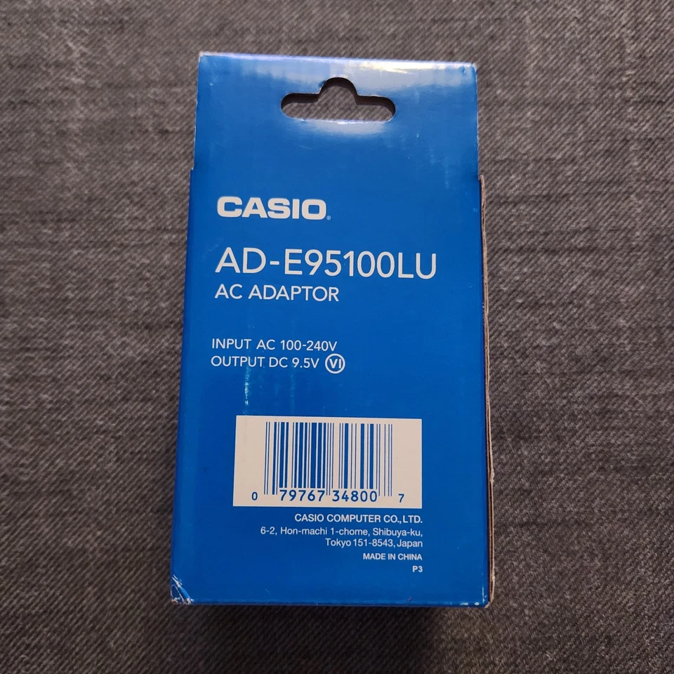 NEW Genuine Casio AC Adaptor AD-E95100LU Power Supply 9.5V 1A Keyboard Charger - Image 2 of 3