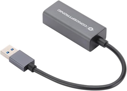 Conceptronic ABBY08G Gigabit USB 3.0 Netzwerkadapter, Wake-on-LAN, kompatibel mi - Photo 4/4