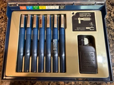 Staedtler Marsmatic 700 Pens Ink Technical Drawing Set Vintage