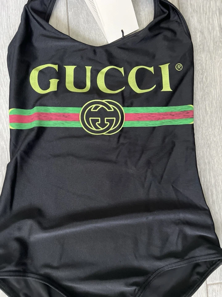 NEW Gucci Women's Logo Print GG Bathing Suit Bikini SIZE XXS - Image 4 of 4