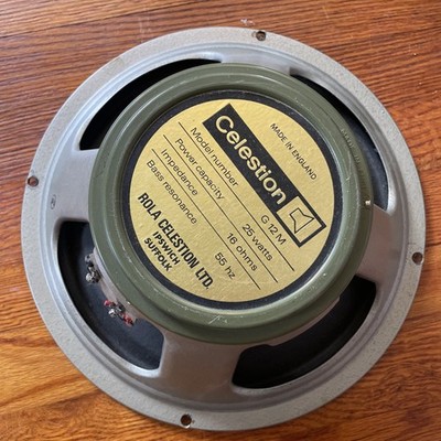 Vintage 70 s Celestion G12M 12  Rola England 25 Watts 16 Ohm Marshall Greenback