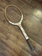 VTG 70s Wilson Sport Wooden Tennis Racquet Wood Frame Retro Collectible