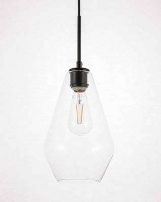 Elegant Lighting LD2260 Gene 7''W Mini Pendant - Black