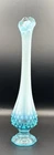 Fenton Swung Vase 11” Hobnail Blue Opalescent Bud Vase Vintage