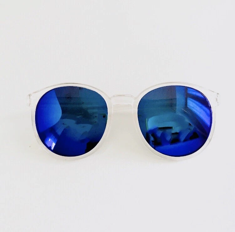Occhiali specchiati hotsell blu