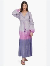 America & Beyond Gradient Lilac Bohemian Maxi Dress M