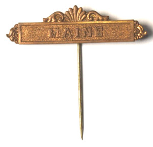 1901 Maine Delegate Brass Pan American Exposition Brass Pin Vintage Original