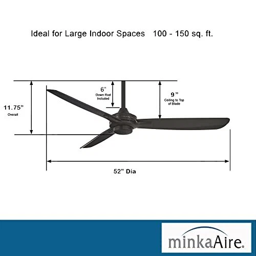Minka-Aire F727-BN/MM, Rudolph 52" Ceiling Fan,  Assorted Sizes , Colors  - Picture 43 of 57