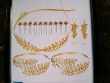15 Pieces Greek Goodess Leaf Headband Headpiece Gold Leaf Crown Accessory
