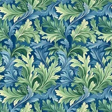 A3 Paper Decoupage GREEN AND BLUE LEAF Paper Designs Italy Same Day Shipping