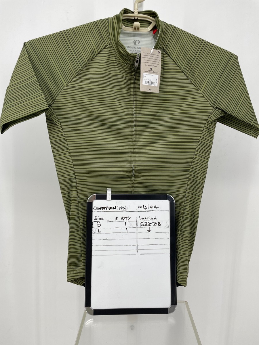 Pearl Izumi Mens ELITE Pursuit Graphic Jersey Green Striped