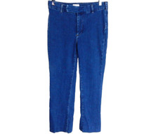 Pilcro Anthropologie Women's 27 4 Jeans Mid Rise Trouser Crop Flare EUC