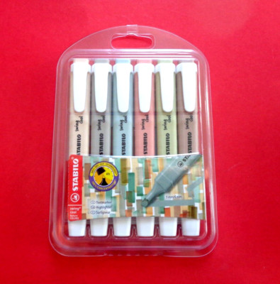 Textmarker STABILO swing cool NatureCOLORS  6er Pack 6 Farben  Strichstärke: 1-4