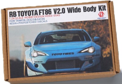 Hobby Design 1/24 Rocket Bunny Toyota FT86 Ver2. Wide Body Bausatz für Tamiya...