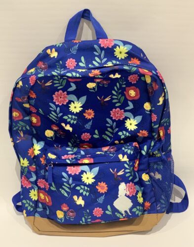 Disney Store Alice in Wonderland Character Floral Print Backpack - Picture 1 of 7