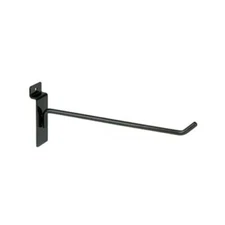 8" Slatwall Black Peg Hooks Slat Wall Retail Display