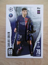Carlos Soler autograph signed TC Topps "Paris St. Germain"