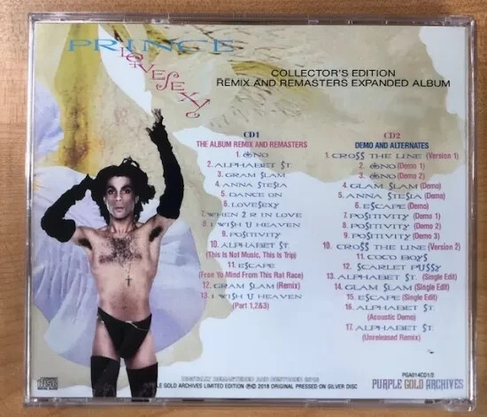 PRINCE / LOVESEXY -REMIX AND REMASTERS COLLECTOR'S EDITION (2CD