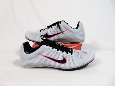 NIKE - rin Nike Zoom D Racing Distance Platinum Track Spikes Shoes Sz