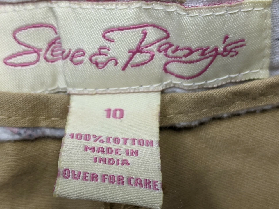 Pantalones cortos para mujer Steve & Barry's talla 10 chinos tostados Foto 3 de 4