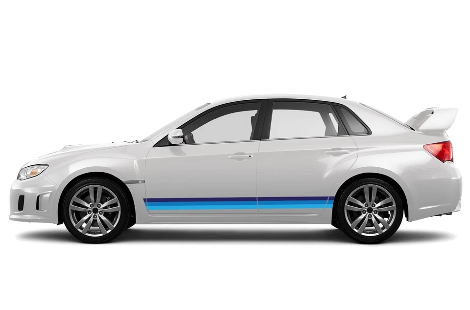 Kit de calcomanías adhesivas laterales retro deportivas rayas para Subaru Impreza 2012-presente Foto 2 de 4