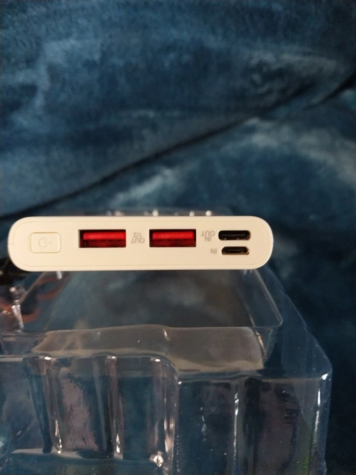 Incipio 10,000 mAh Soft Touch Power Bank with Wrist Strap (cream) - Image 4 of 4