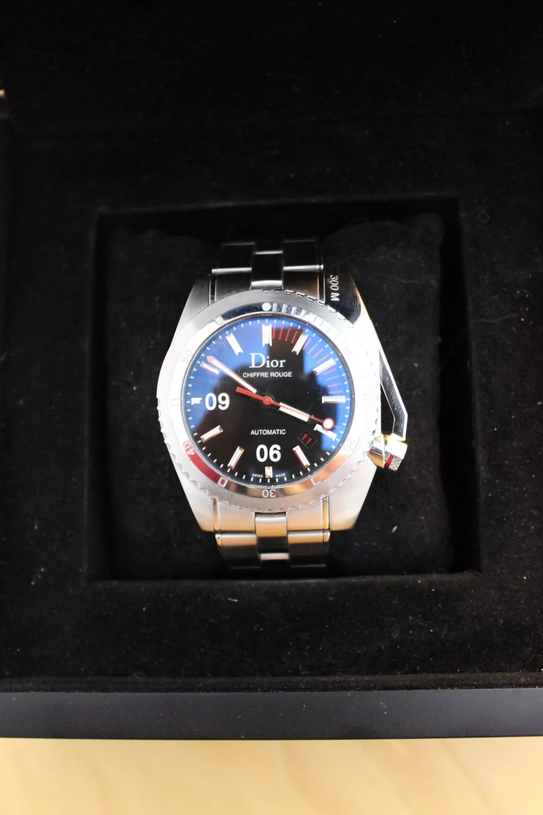 Montre Christian Dior Homme Paris Chiffre Rouge Diver D01   État collector