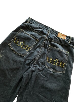 Vintage Y2K Brooklyn Xpress Jean Shorts Jorts Baggy Wide Leg