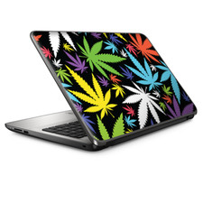 Universal Laptop Skins Wrap for 14" - Colorful Weed Leaves Leaf