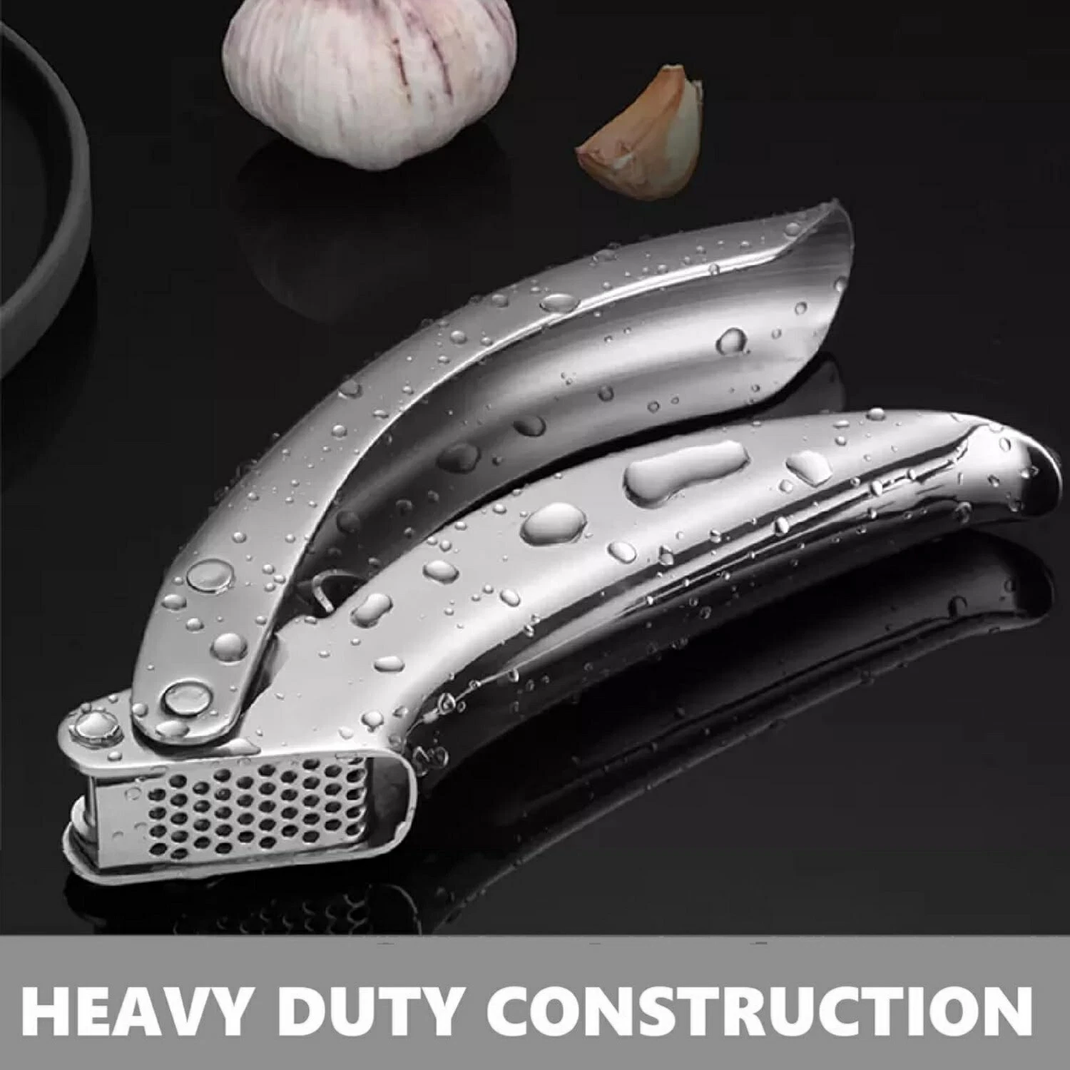 Garlic Press Stainless Steel Heavy Duty Professional Kitchen Chef Quality
Opens in a new window or t