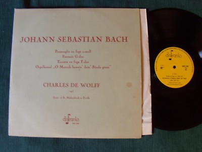 J.S.BACH/Charles De Wolff St Michaelskerk Te Zwolle - LP Diskanto Akm 17440