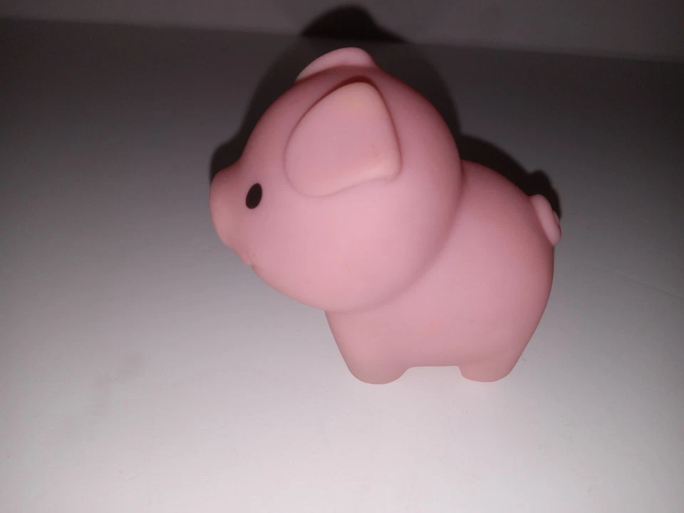 Figura de juguete de baño rosa de cerdo Munchkin 2014 PVC bebé niño juguete apretar Foto 4 de 4