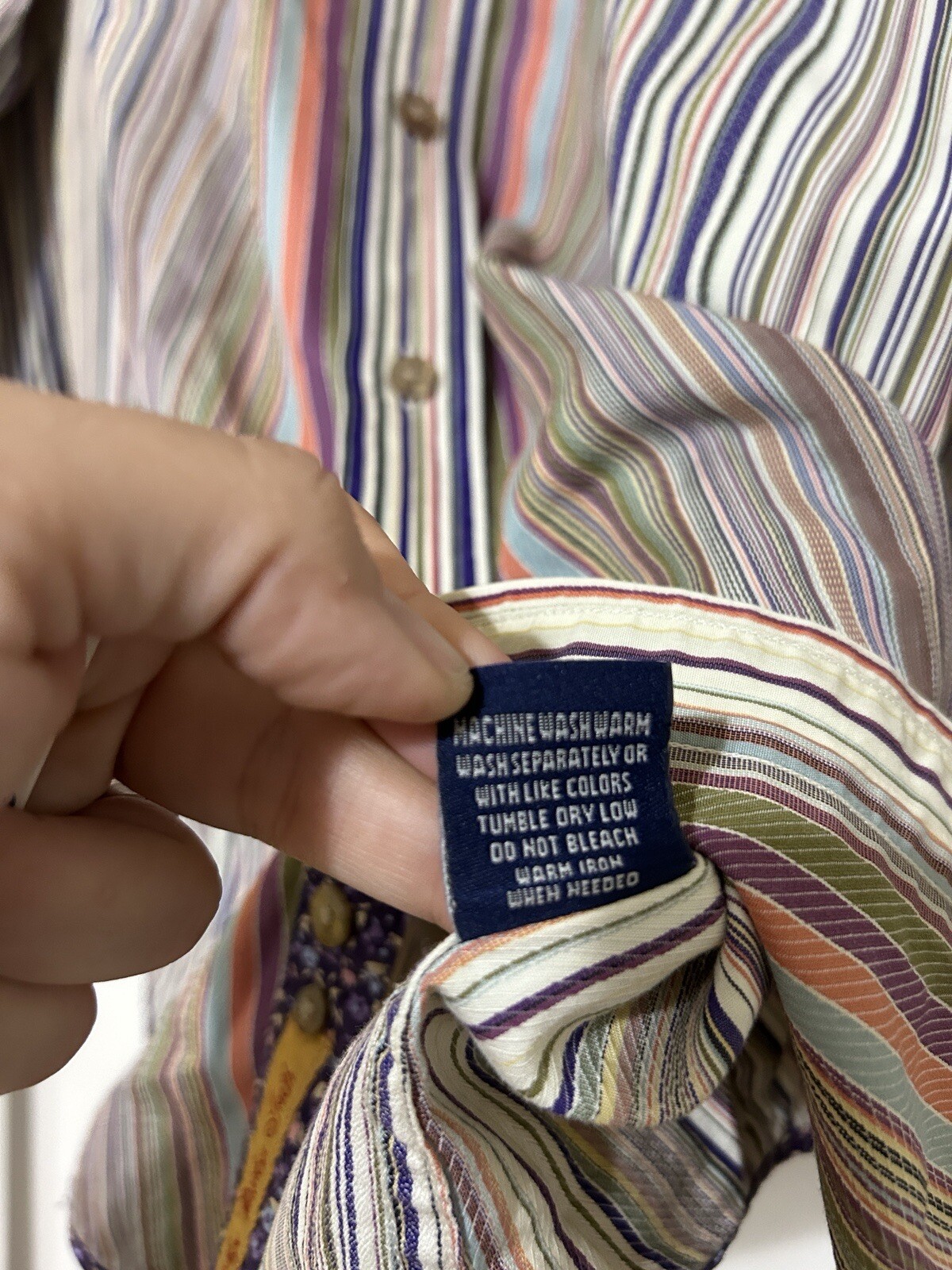 Robert Graham Collared Button Down Striped Long S… - image 8