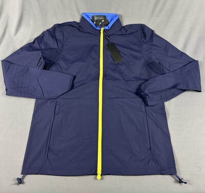 Greyson Golf Jacket Trailwolf Medium Maltese Blue Nylon Spandex NWT MSRP $188