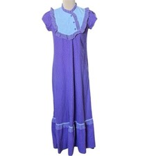 Vintage 70s Cottagecore Prairie Dress Liberty House Hawaiian Made Size 6
