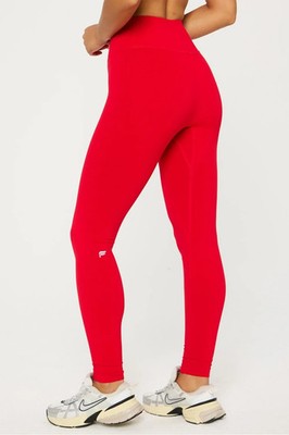 FABLETICS Sleek Seamless High Waisted Legging - Heated Red - Size XL