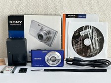 SONY Cyber Shot DSC-W530 Blue Compact Digital Camera 14.1MP Tested Japanese Only