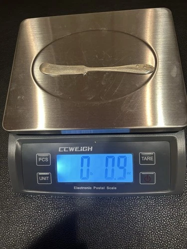 gorham sterling silver flatware butter knife lily of the valley .9 ounces 5 3/4”