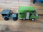 Vintage 1970s Green Classic TONKA Truck RV Camper Pressed Steel USA M P Jeep Lot