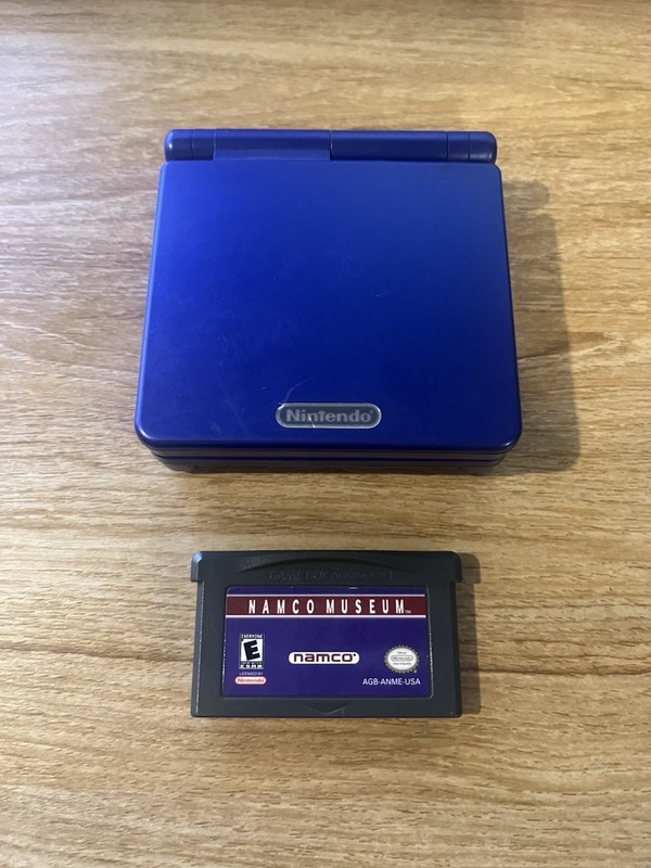 Nintendo Game Boy Advance SP Console Cobalt & Game Tested & Working Good Cond